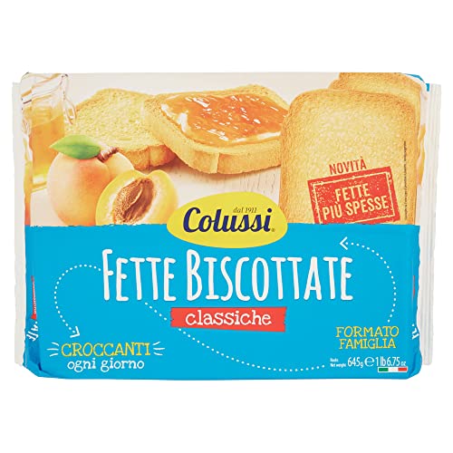 6x Colussi Fette Biscottate Classiche Zwieback gebackenem Brot 645 g biscuits von Colussi