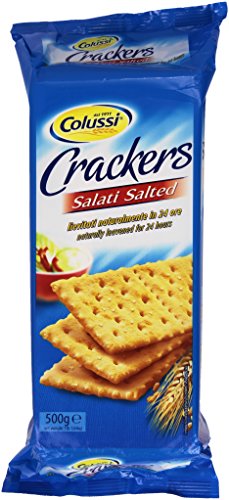 Colussi Crackers salati Salzgebäck gesalzen 500g kekse biscuits salted cookies von Colussi