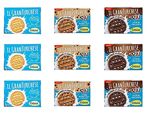 TESTPAKET Colussi Granturchese Vollkornkekse Kekse Kleingebäck cookie 9 Stücke ( 6 x 600g ) ( 3 x 400g ) von Colussi