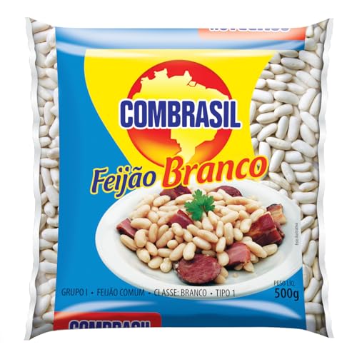 COMBRASIL Weiße Bohnen - Feijão Branco 500g von Combrasil