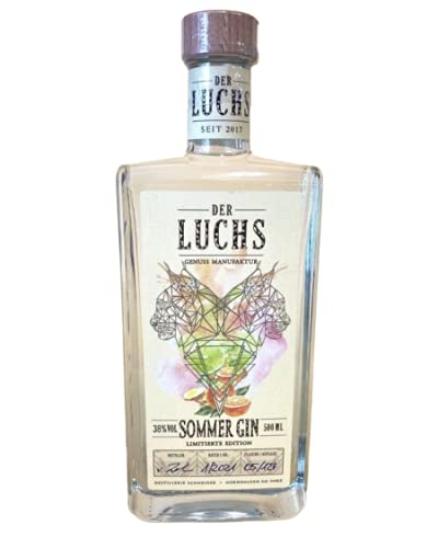 DER LUCHS SOMMER GIN 38% VOL I 0,5l Flasche von Comida