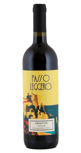 Passo Leggero Primitivo 2022 | Rotwein | Apulien – Italien | 1 x 0,75 Liter Passo Leggero Primitivo 2022 | Rotwein | Apulien – Italien | 1 x 0,75 Liter von Compagnia Mediterranea del Vino