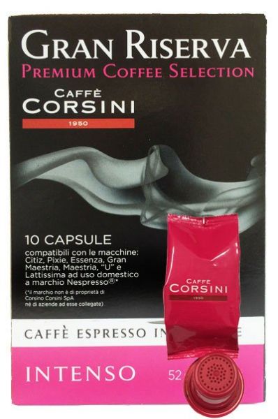 Corsini Nespresso®* kompatible Kapseln Intenso von Compagnia dell'Arabica