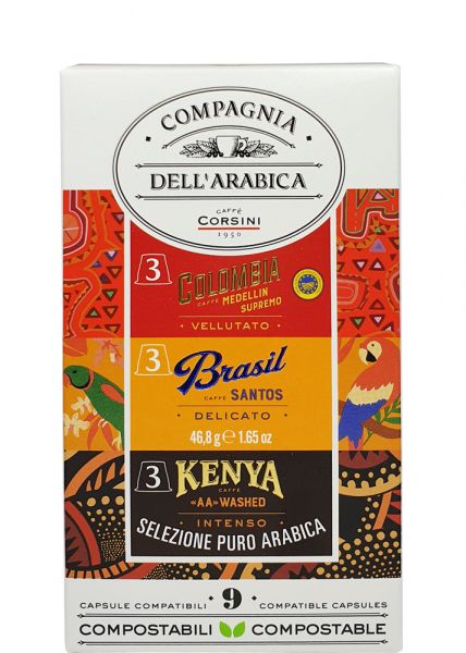 Compagnia dell'Arabica Nespresso®* Kapseln Selezione von Compagnia dell'Arabica