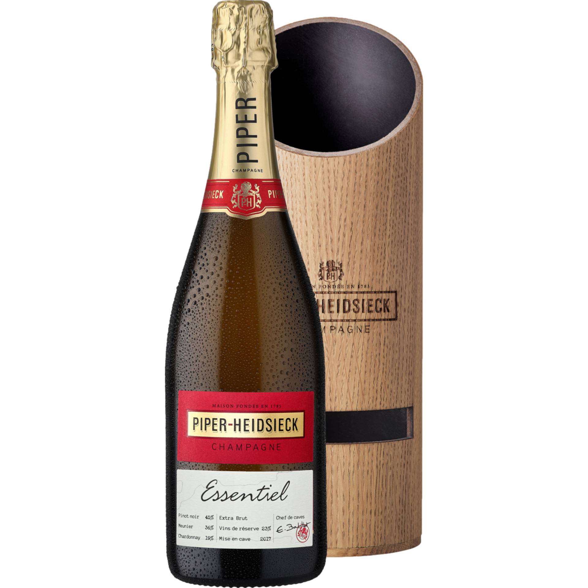 Champagne Piper-Heidsieck Essentiel Natural Sound, Extra Brut, Champagne AC, Champagne, Schaumwein Champagne Piper-Heidsieck Essentiel Natural Sound, Extra Brut, Champagne AC, Champagne, Schaumwein von Compagnie Champenoise PH-CH. Piper Heidsieck, 12, allée du Vignoble F-51100 Reims