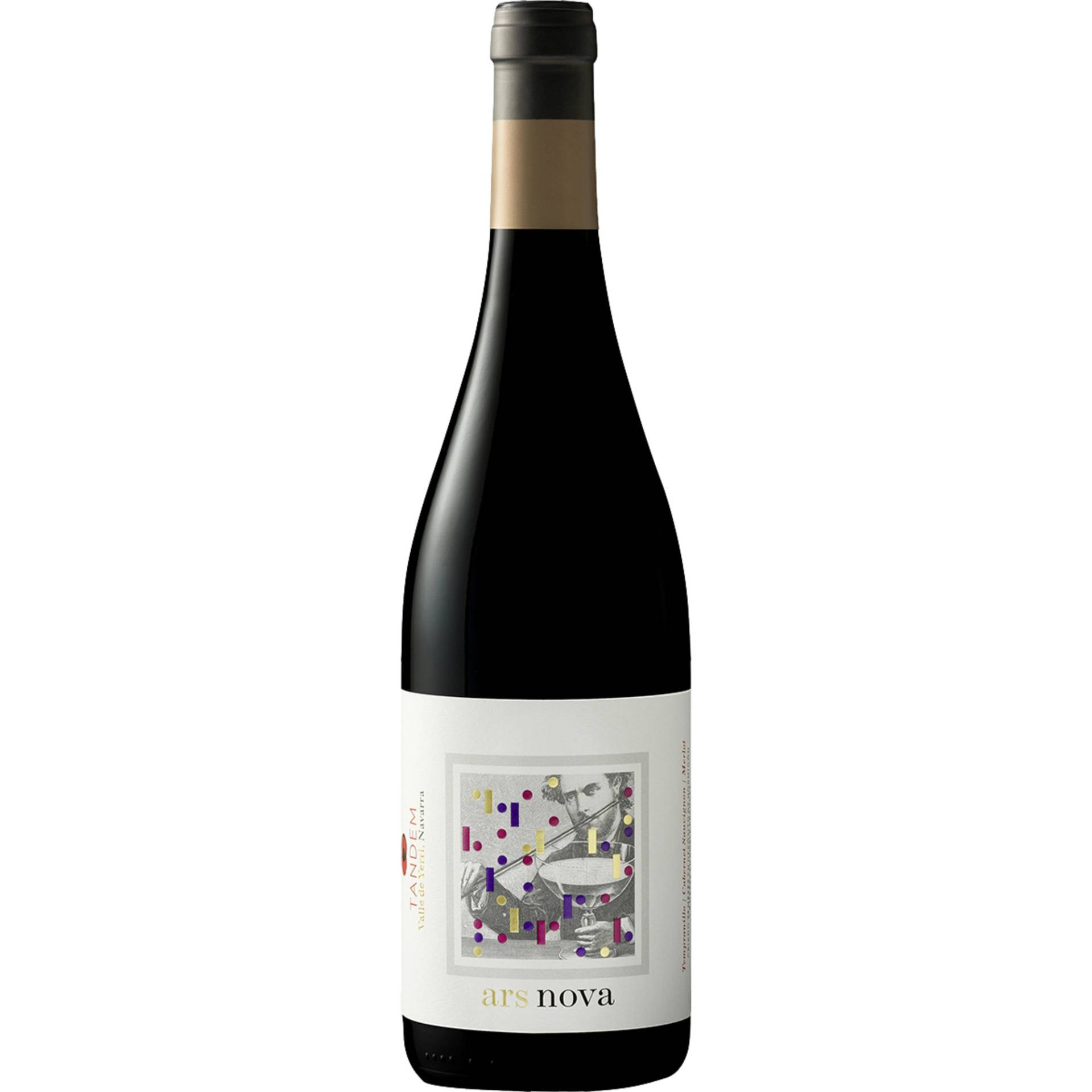 Tandem Ars Nova Tinto, Navarra DO, Navarra, 2016, Rotwein Tandem Ars Nova Tinto, Navarra DO, Navarra, 2016, Rotwein von Compañía Vitivinícola Tandem S.A.