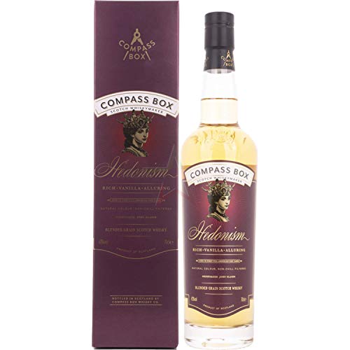 Compass Box Whisky Blended Grain Whisky "Hedonism", (1 x 700 ml), 1er Pack von Compass Box