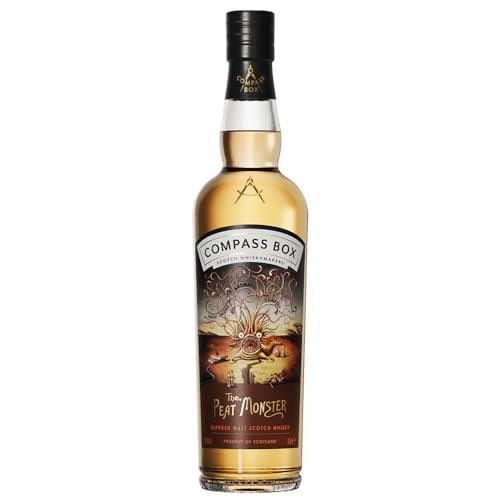 Compass Box | The Peat Monster | Blended Malt Whisky | Rauchige Intensität | Mit einem Hauch von Fruchtigkeit | 700ml | 46% vol. von Compass Box