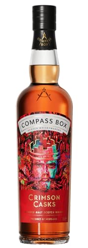 Compass Box Crimson Casks | Blended Malt Scotch Whisky | Die aromatische Power von Sherryfässern | 700ml | 46% vol. Compass Box Crimson Casks | Blended Malt Scotch Whisky | Die aromatische Power von Sherryfässern | 700ml | 46% vol. von Compass Box