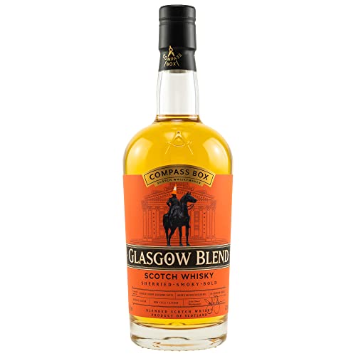 Compass Box | Glasgow Blend | Blended Scotch | Rezepte aus der goldenen Ära der Whiskyherstellung | Mit Rauch- und Sherryaromen | 700 ml | 43% vol. von Compass Box