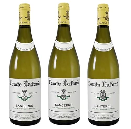 3x 0,75l - 2023er - Comte Lafond - Sancerre Blanc - Sancerre A.O.P. - Loire - Frankreich - Weißwein trocken 3x 0,75l - 2023er - Comte Lafond - Sancerre Blanc - Sancerre A.O.P. - Loire - Frankreich - Weißwein trocken von Comte Lafond