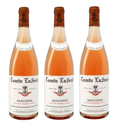 3x 0,75l - 2022er - Comte Lafond - Sancerre Rosé - Sancerre A.O.P. - Loire - Frankreich - Rosé-Wein trocken 3x 0,75l - 2022er - Comte Lafond - Sancerre Rosé - Sancerre A.O.P. - Loire - Frankreich - Rosé-Wein trocken von Comte Lafond