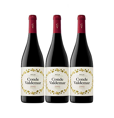 Conde Valdemar Crianza Rioja DOCa Rotwein veganer Wein trocken Spanien (3 Flaschen) von Conde Valdemar