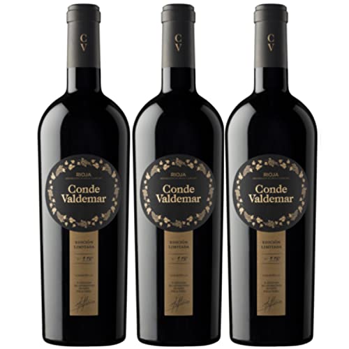 Conde Valdemar Edición Limitada Rioja DOCa Rotwein veganer Wein trocken Spanien I Versanel Paket (3 x 0,75l) von Conde Valdemar