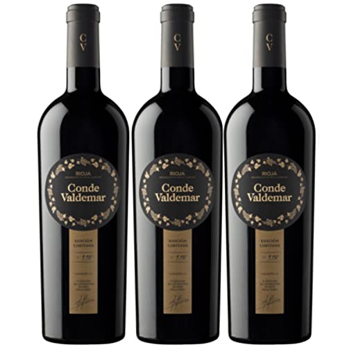Conde Valdemar Edición Limitada Rioja DOCa Rotwein veganer Wein trocken Spanien I Versanel Paket (3 x 0,75l) von Conde Valdemar
