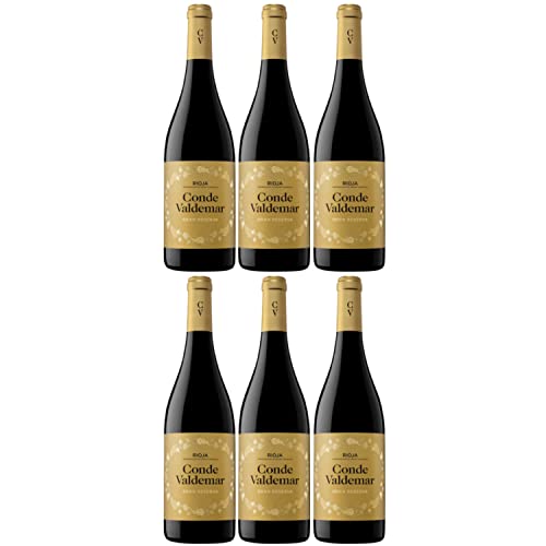 Conde Valdemar Gran Reserva Rioja DOCa Rotwein veganer Wein trocken Spanien I Versanel Paket (6 x 0,75l) von Conde Valdemar