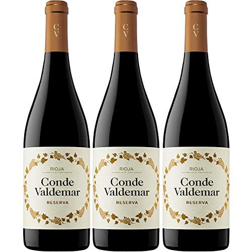 Conde Valdemar Reserva Rioja DOCa Rotwein veganer Wein trocken Spanien (3 Flaschen) von Conde Valdemar