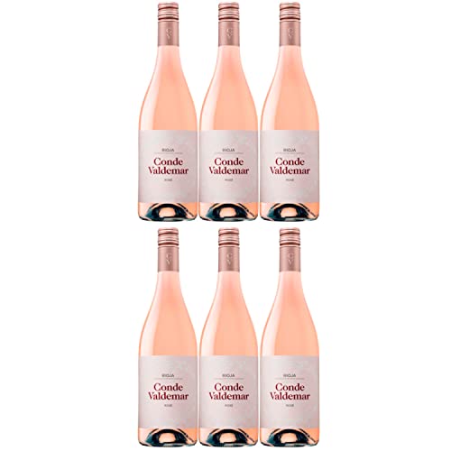 Conde Valdemar Rosado Rioja DOCa Rosewein veganer Wein trocken Spanien I Versanel Paket (6 x 0,75l) von Conde Valdemar