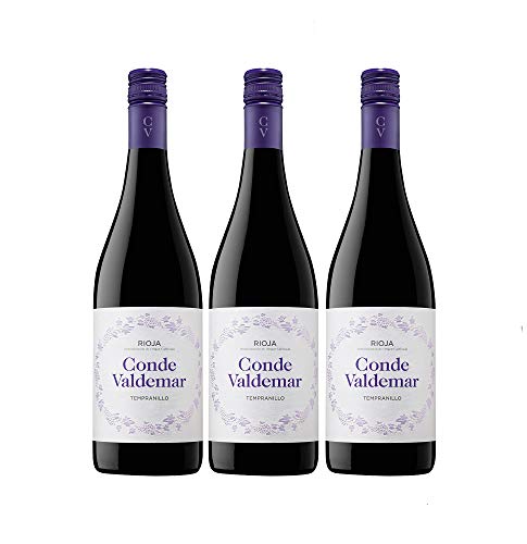 Conde Valdemar Tempranillo Rioja DOCa Rotwein veganer Wein trocken Spanien (3 Flaschen) von Conde Valdemar