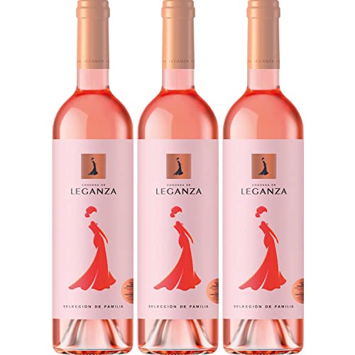 Condesa de Leganza Rosado Roséwein Wein trocken Spanien I Visando Paket (3 Flaschen) von Condesa de Leganza