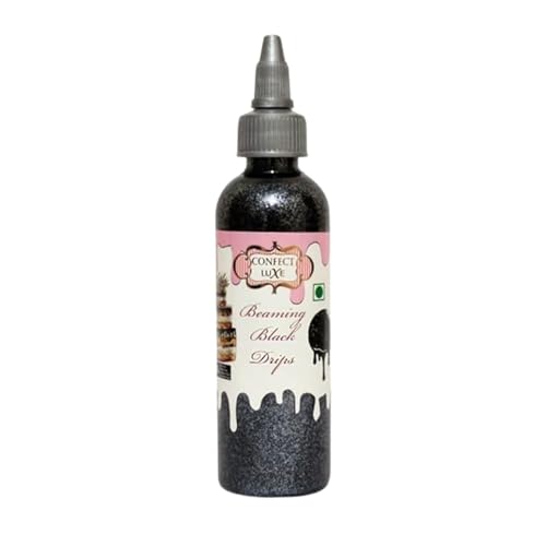 Confect Dekoration Tropfen – Beaming Black – 100 g von Confect