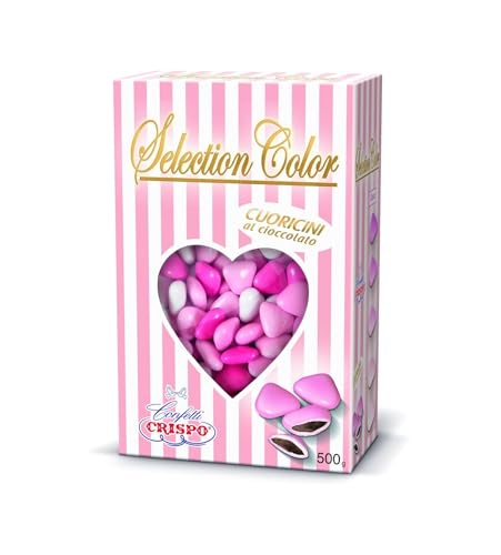 CONFETTI CRISPO | Selection Color Cuoricini Mignon | ROSA | 500 gr von CRISPO