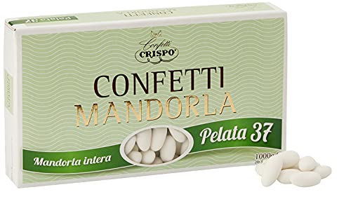 CRISPO ITALIENISCHE KONFETTI | Klassische Mandel | GESCHÄLT 37 | WEIß | 1 Kg von Confetti Crispo