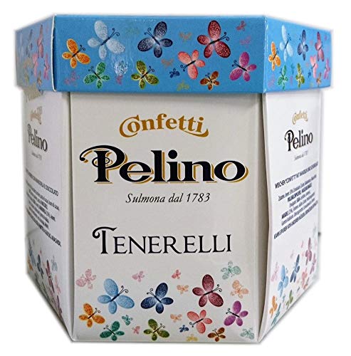 Confetti Pelino - Dragées Ciocomandorla - Blau mit Schokolade - 300 gr von Confetti Pelino