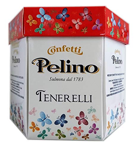 Confetti Pelino - Dragées Ciocomandorla - Rot mit Schokolade - 300 gr von Confetti Pelino