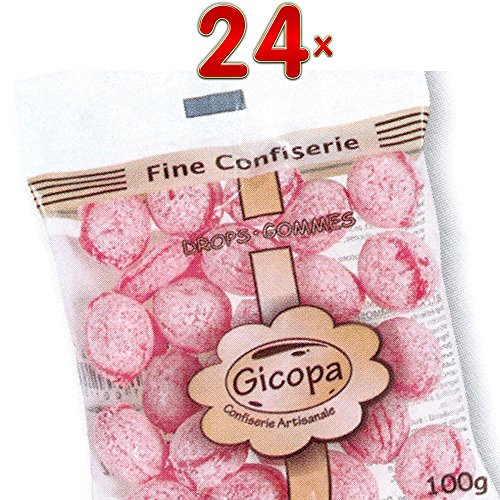 Gicopa Cannelles Sachet 24 x 100g Packung (Bonbons mit Zimt) von Confiserie Artisanale Liègeoise