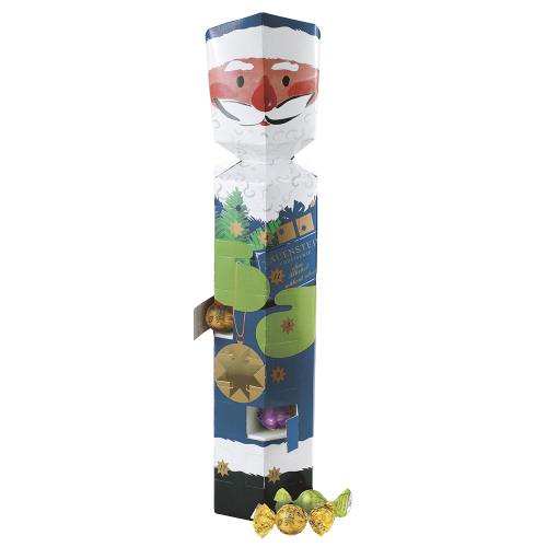 Adventskalender "Blue Santa" von Confiserie Burg Lauenstein GmbH
