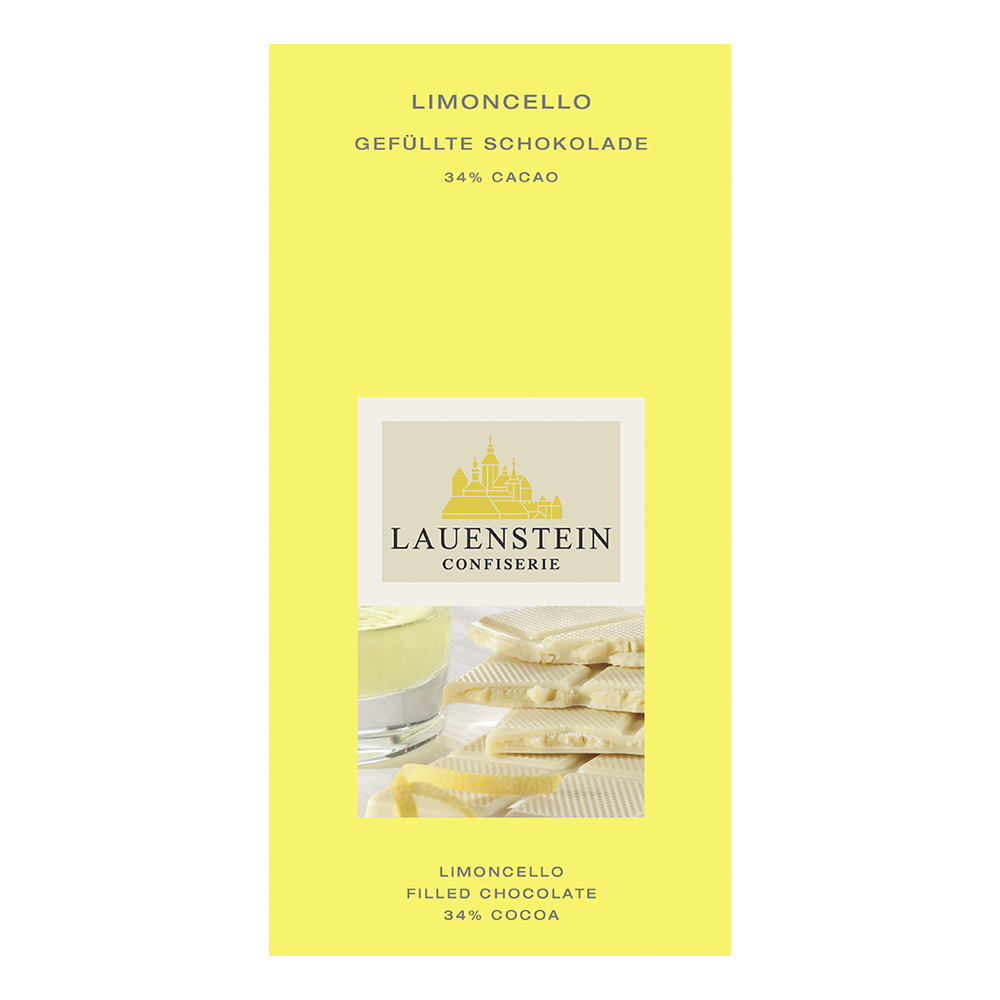 Gefüllte Schokolade Limoncello 80g von Confiserie Burg Lauenstein GmbH