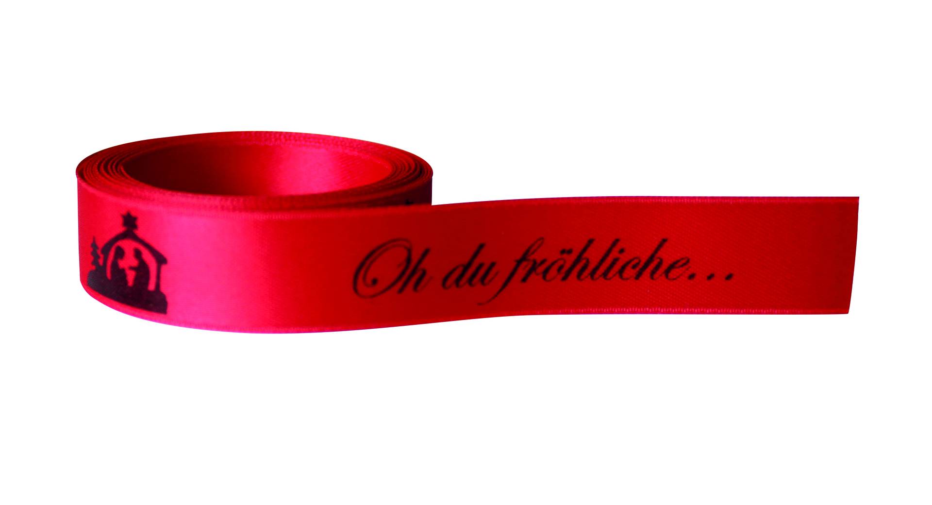 Schleifenband "Oh du fröhliche" Schleifenband "Oh du fröhliche" von Confiserie Burg Lauenstein GmbH