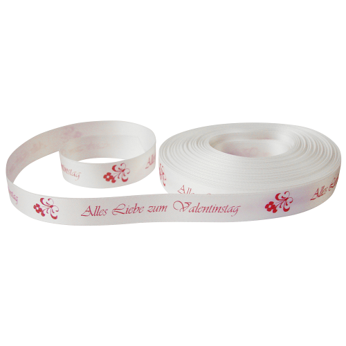Schleifenband "Zum Valentinstag" Schleifenband "Zum Valentinstag" von Confiserie Burg Lauenstein GmbH