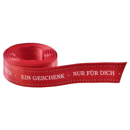 Schleifenband "Ein Geschenk - nur für Dich" Schleifenband "Ein Geschenk - nur für Dich" von Confiserie Burg Lauenstein GmbH