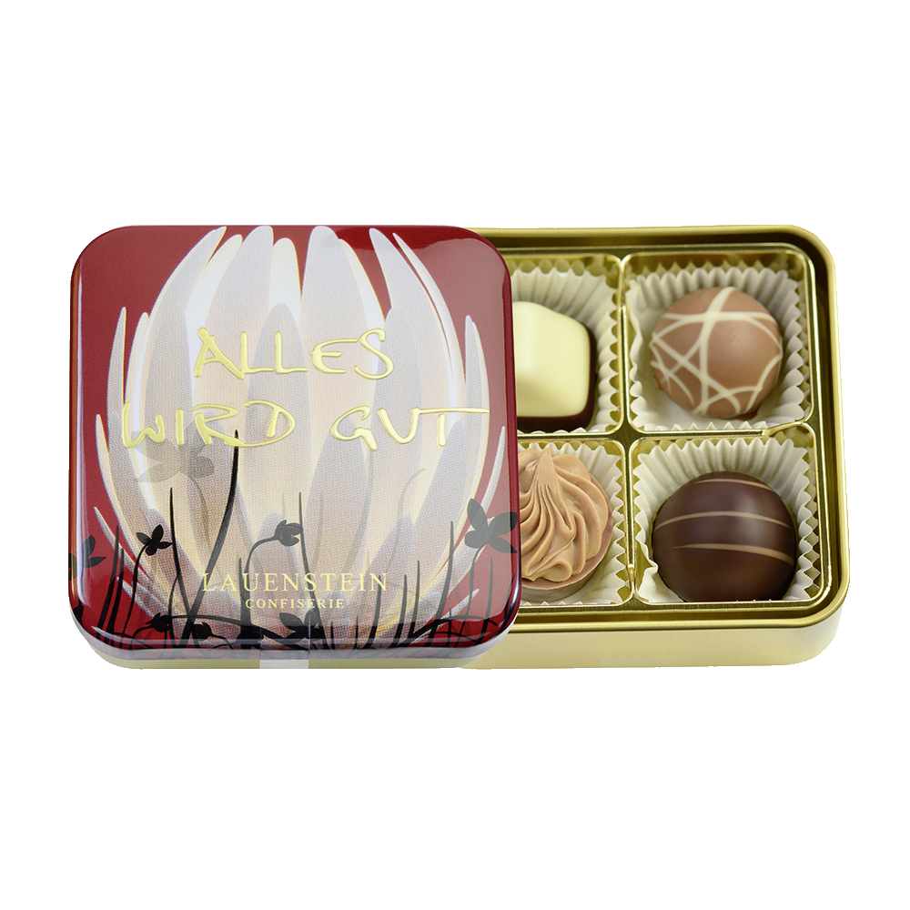 Geschenkdose "Alles wird gut" Geschenkdose "Alles wird gut" von Confiserie Burg Lauenstein GmbH