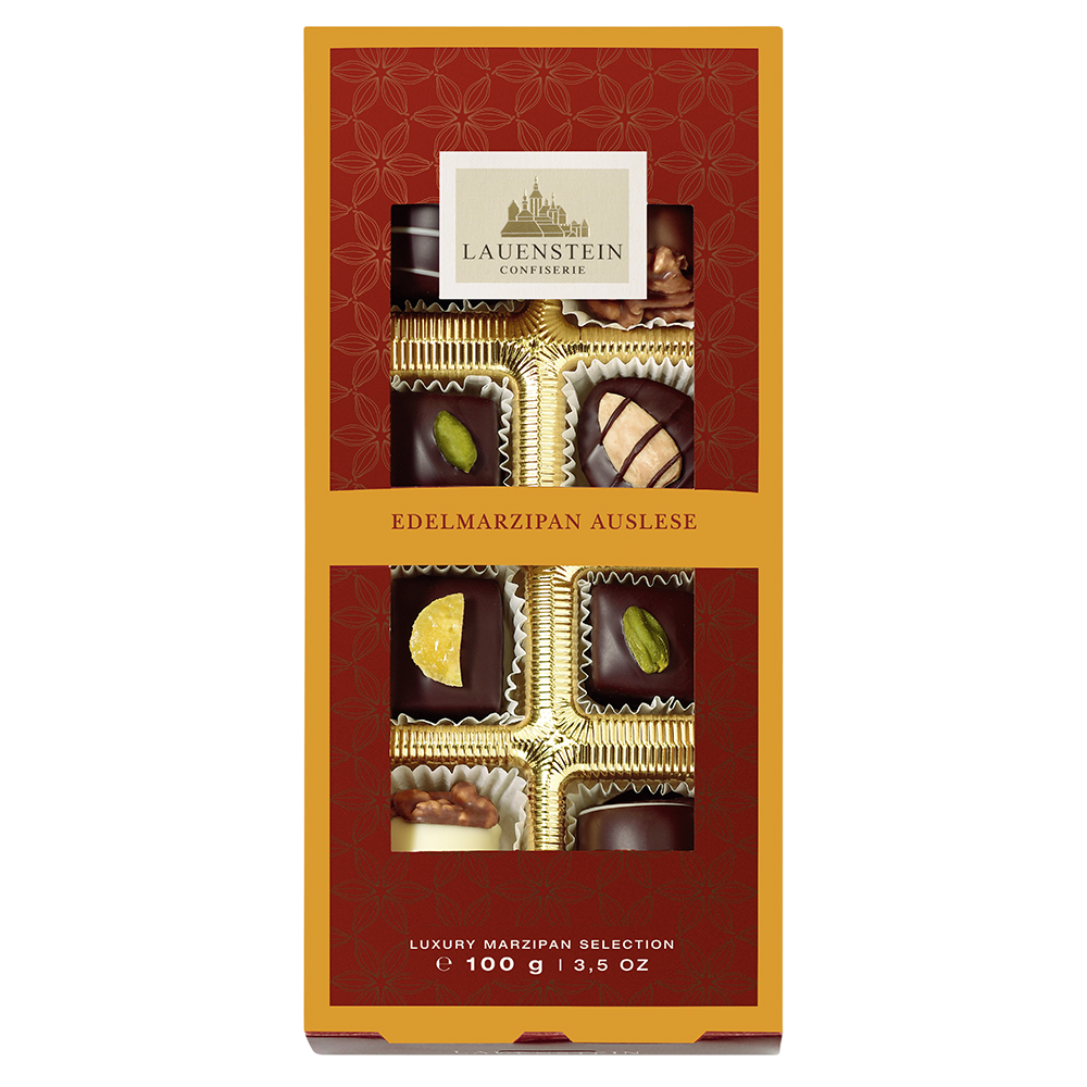 Klarsichtpräsent Edelmarzipan-Auslese Klarsichtpräsent Edelmarzipan-Auslese von Confiserie Burg Lauenstein GmbH