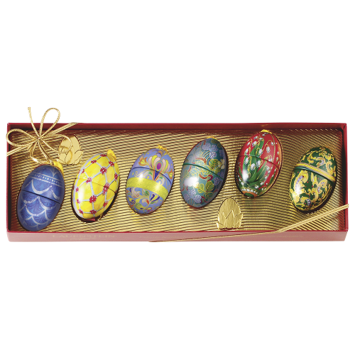Mini-Fabergé-Eier im Klarsichtpräsent Mini-Fabergé-Eier im Klarsichtpräsent von Confiserie Burg Lauenstein GmbH