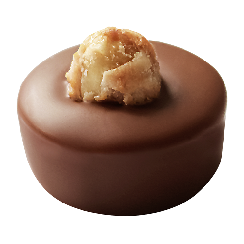 Nougat-Praline mit Haselnuss von Confiserie Burg Lauenstein GmbH