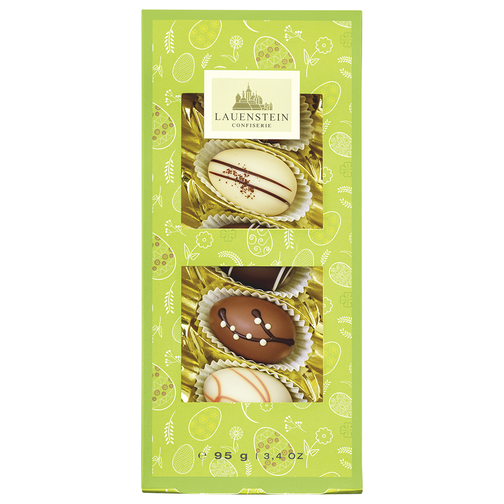 Oster-Klarsichtpräsent Manufaktur-Ei-Auslese Oster-Klarsichtpräsent Manufaktur-Ei-Auslese von Confiserie Burg Lauenstein GmbH