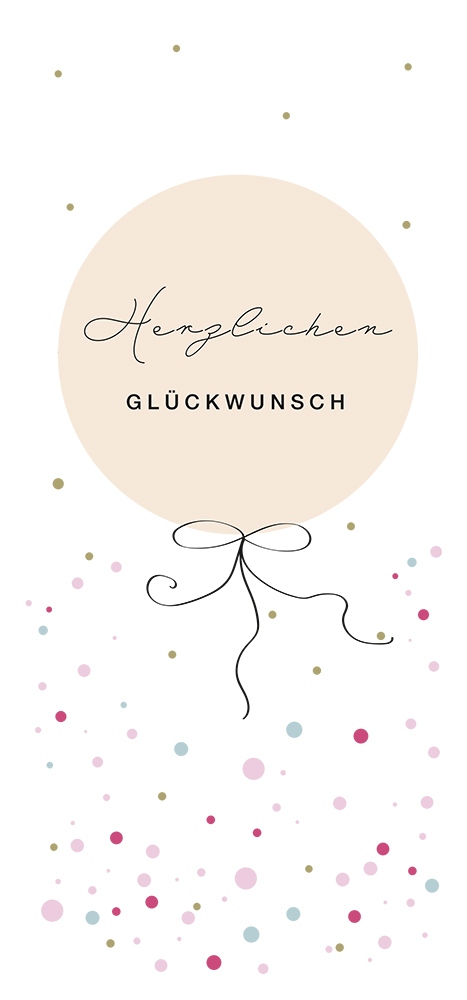 POSTKARTE Herzlichen Glückwunsch "Luftballon" POSTKARTE Herzlichen Glückwunsch "Luftballon" von Confiserie Burg Lauenstein GmbH