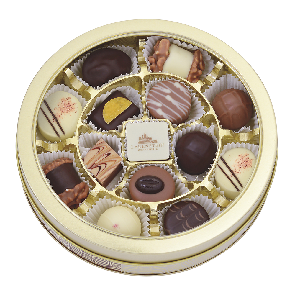 Runddose Trüffel und Pralinen Runddose Trüffel und Pralinen von Confiserie Burg Lauenstein GmbH