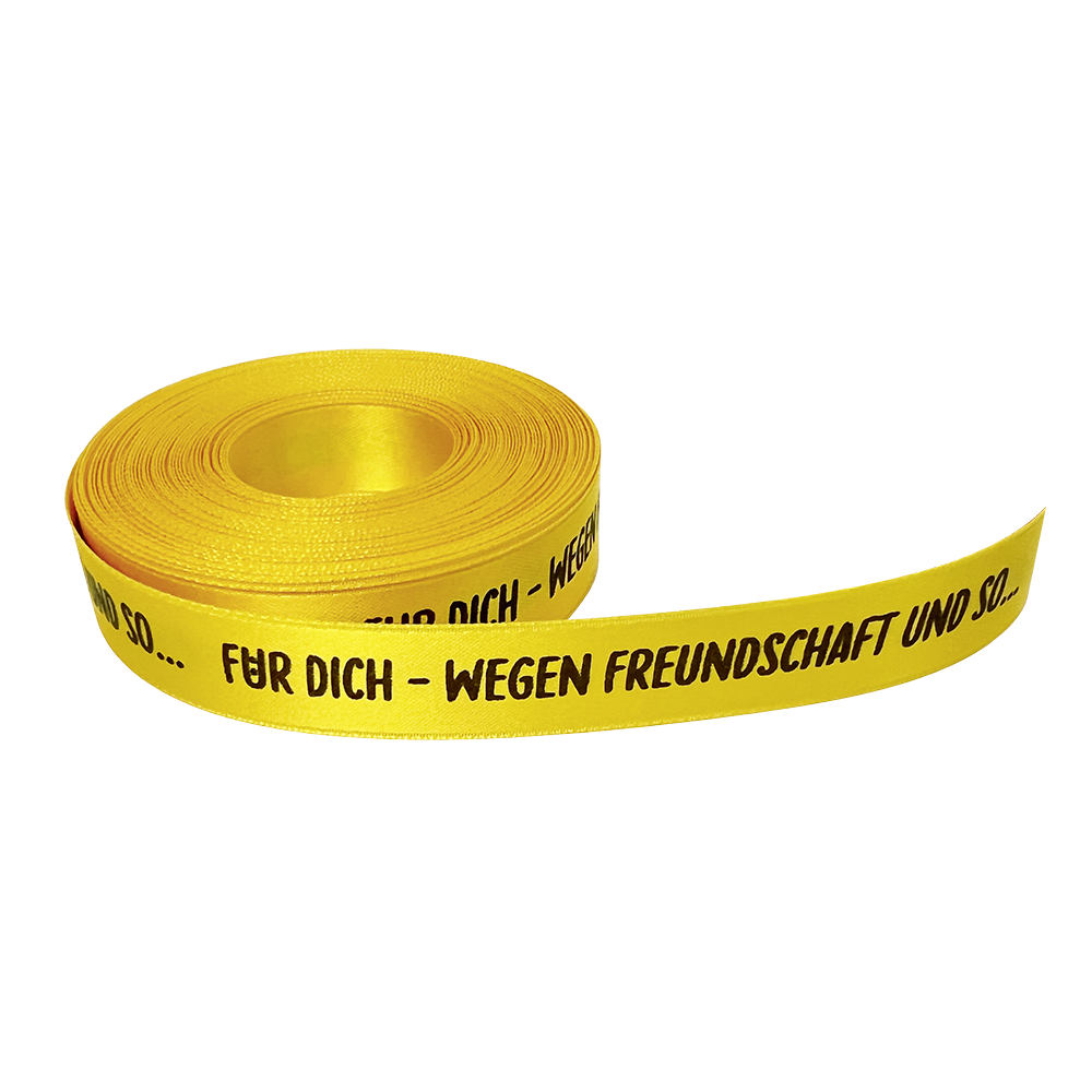 Schleifenband "Freundschaft und so" von Confiserie Burg Lauenstein GmbH
