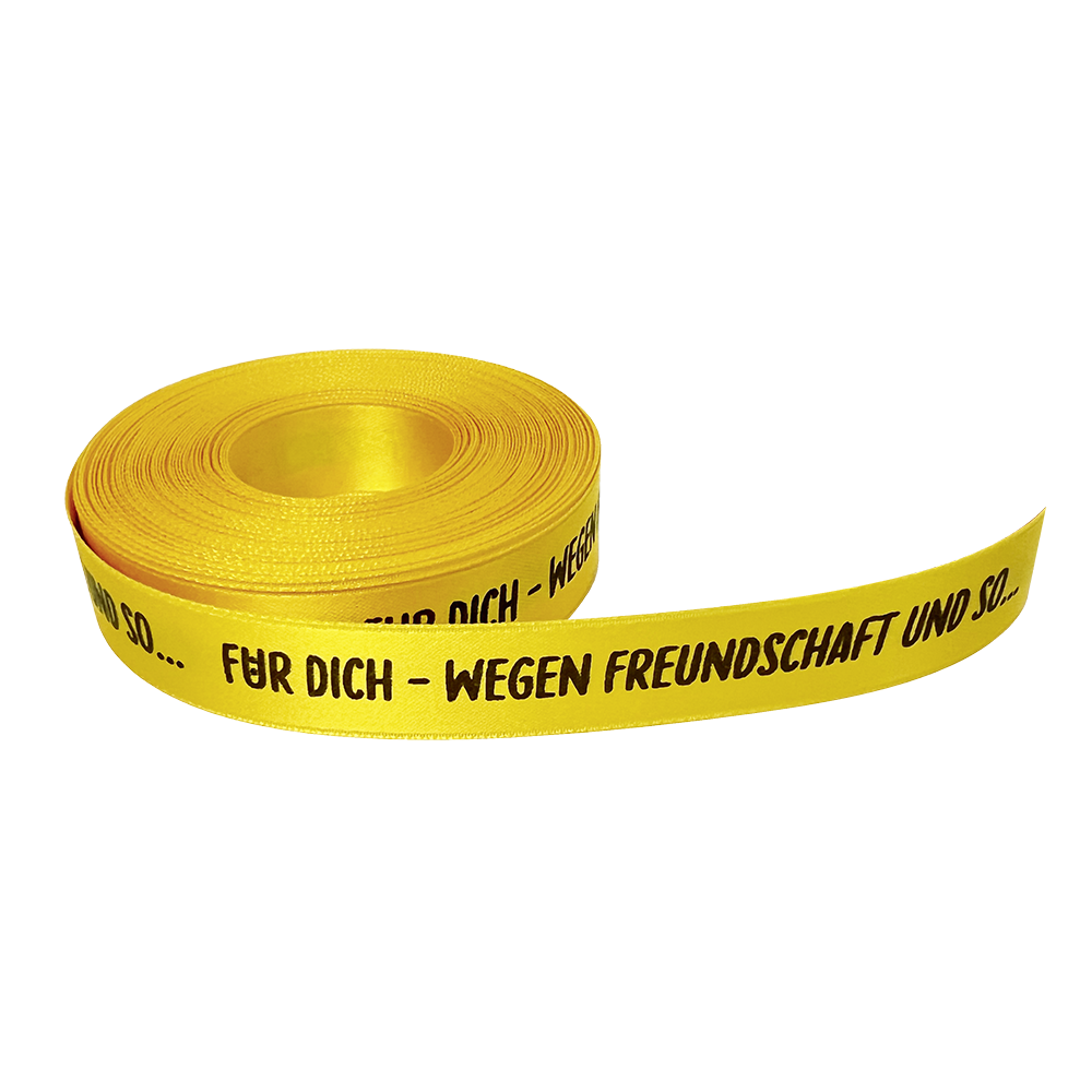 Schleifenband "Freundschaft und so" Schleifenband "Freundschaft und so" von Confiserie Burg Lauenstein GmbH