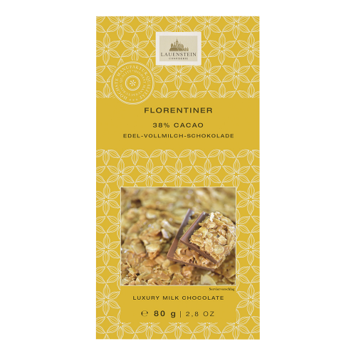 Tafelschokolade Florentiner Tafelschokolade Florentiner von Confiserie Burg Lauenstein GmbH