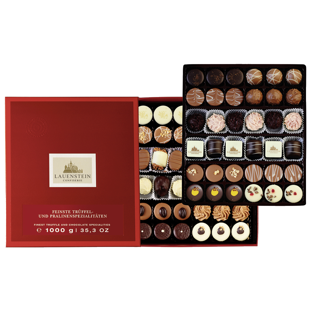 Trüffel- und Pralinen-Spezialitäten Trüffel- und Pralinen-Spezialitäten von Confiserie Burg Lauenstein GmbH