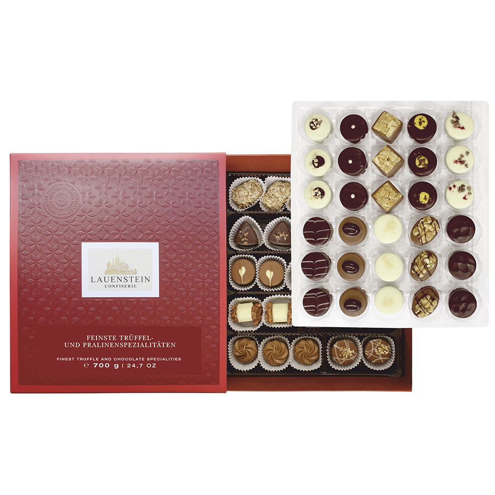 Trüffel- und Pralinen-Spezialitäten Trüffel- und Pralinen-Spezialitäten von Confiserie Burg Lauenstein GmbH