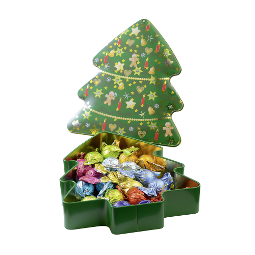 Weihnachtsbaum-Dose von Confiserie Burg Lauenstein GmbH