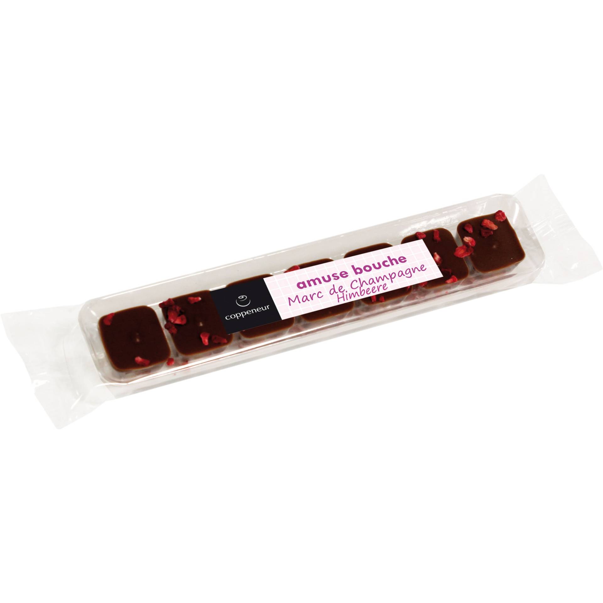 Coppeneur Amuse Bouche Marc de Champagne Himbeere, Marc de Champagne mit Himbeergeschmack, 31 g, Food Coppeneur Amuse Bouche Marc de Champagne Himbeere, Marc de Champagne mit Himbeergeschmack, 31 g, Food von Confiserie Coppeneur et Compagnon GmbH - Gewerbepark Dachsberg 1, 53604 Bad Honnef - DE