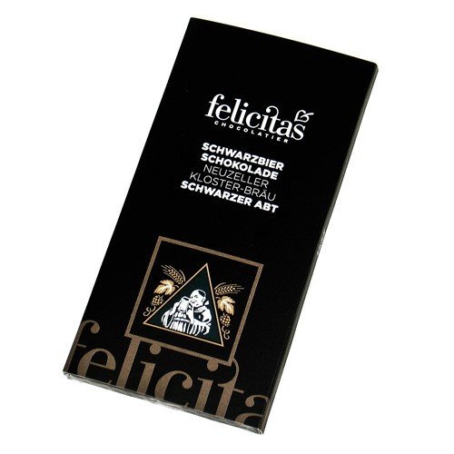 Schwarzbier Schokolade 'Schwarzer Abt' (100 g) von Confiserie Felicitas